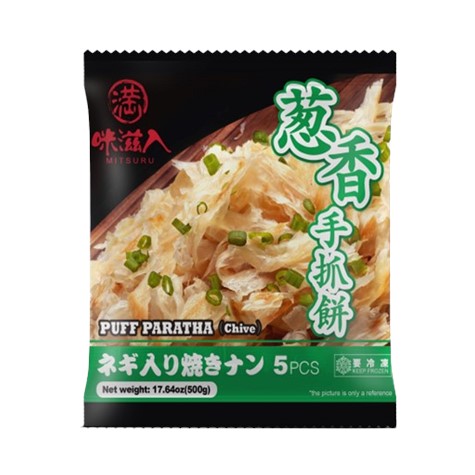 咪滋入 葱香手抓饼 5片/袋 /（价格：袋） / PUFFPARATHA(CHIVE)